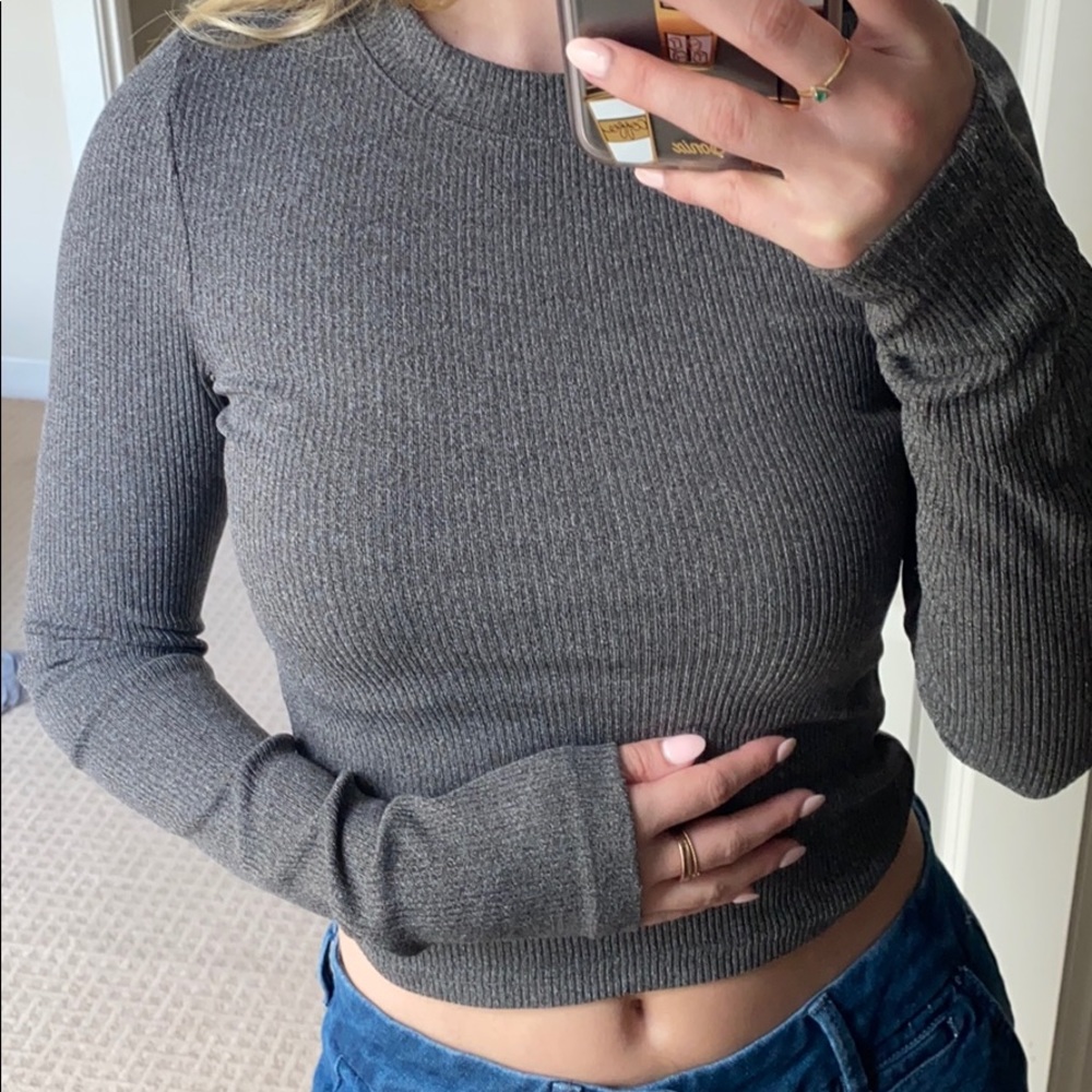 H&M Gray Cozy Top